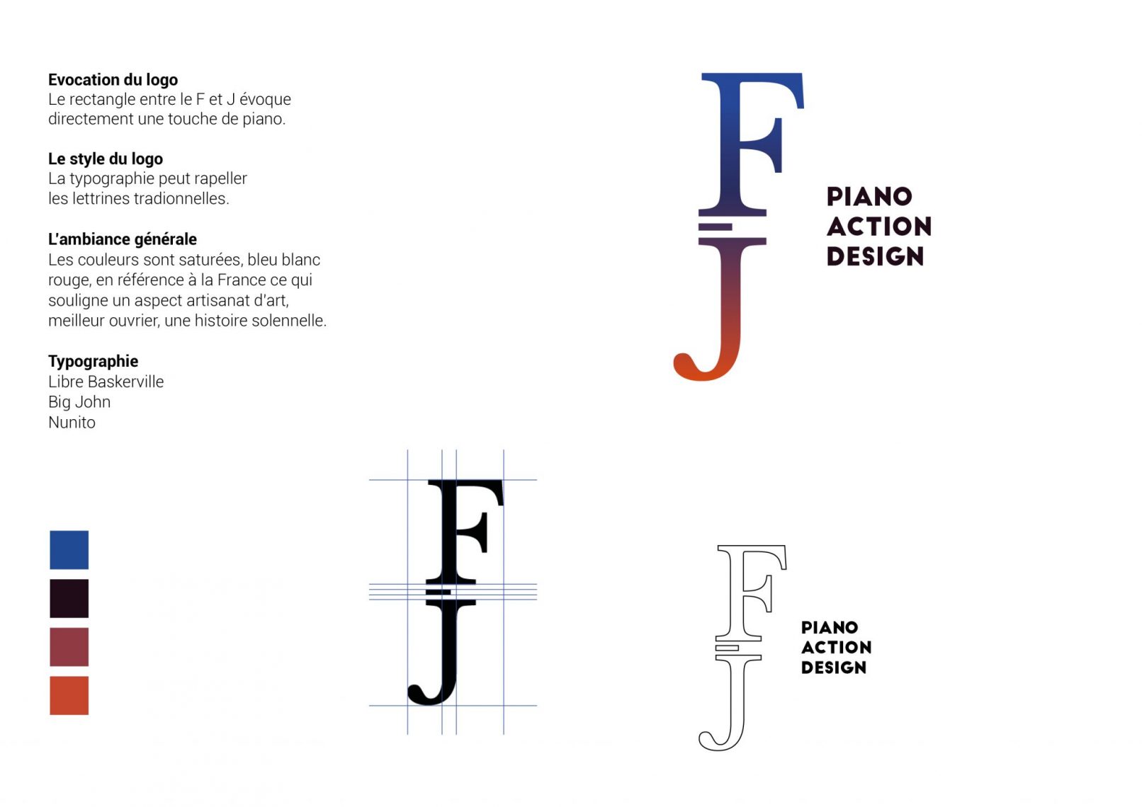 Recherches charte graphique - François-Jérôme Vincent