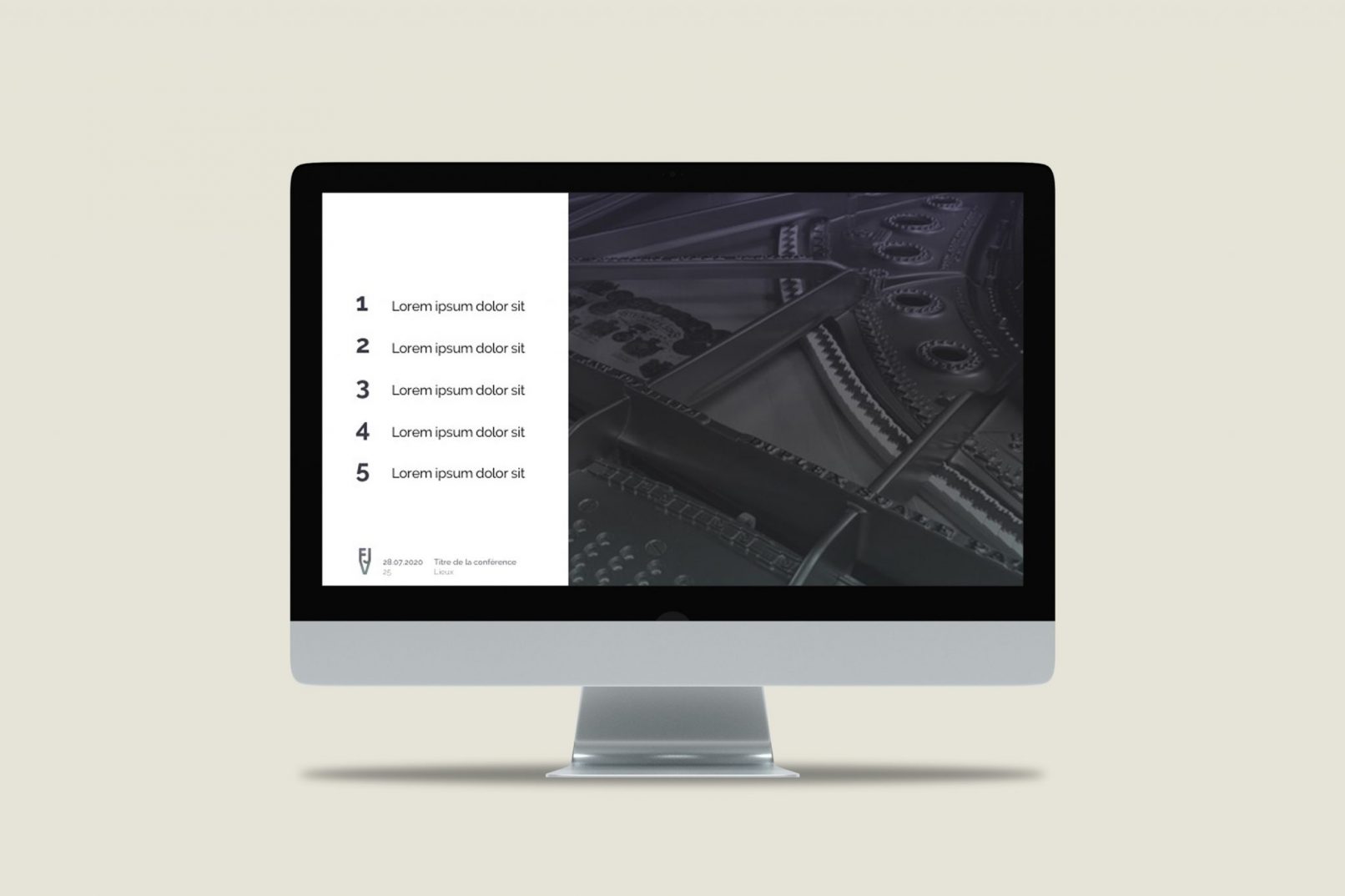 création du gabarit powerpoint